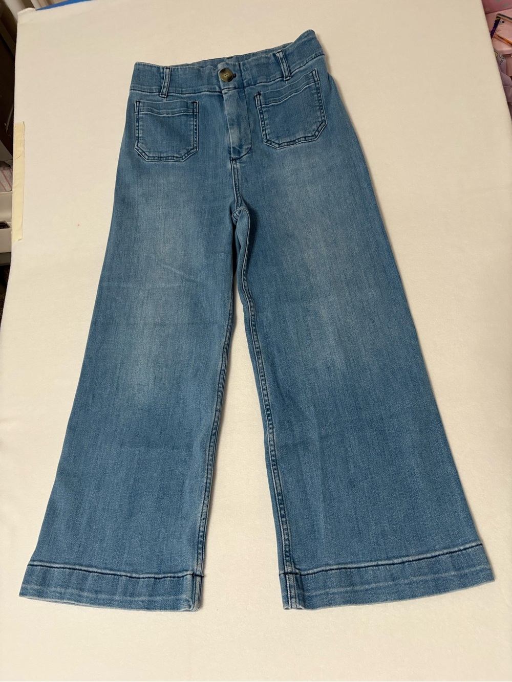 Antropologie Pilcro Light Blue Wide-Leg Denim Jeans size 29